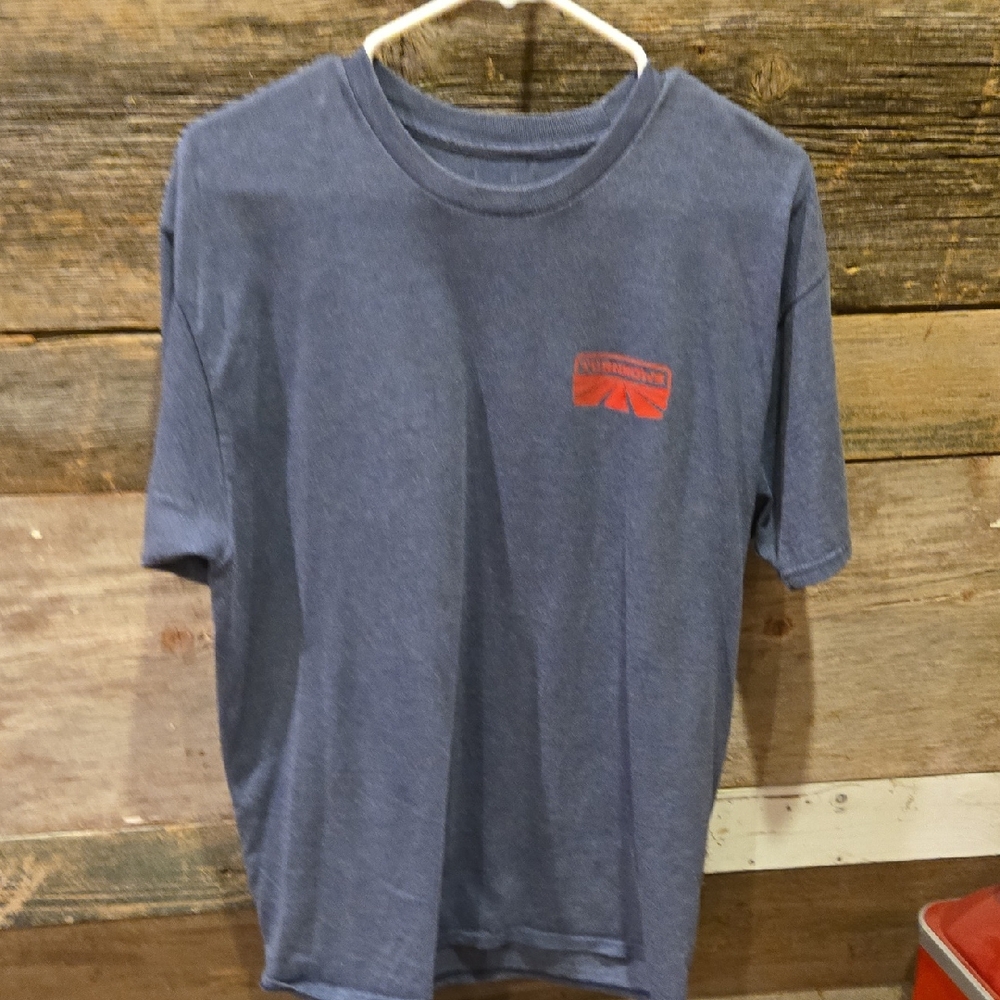Men's Short Sleeve Crewneck T-Shirt in Navy with Left Chest Logo